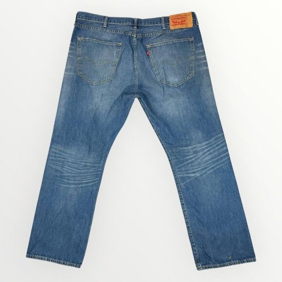 LEVIS 501xx Straight Leg Button Fly Mens Blue Medium Wash Denim Jeans 40x30 - Picture 1 of 8
